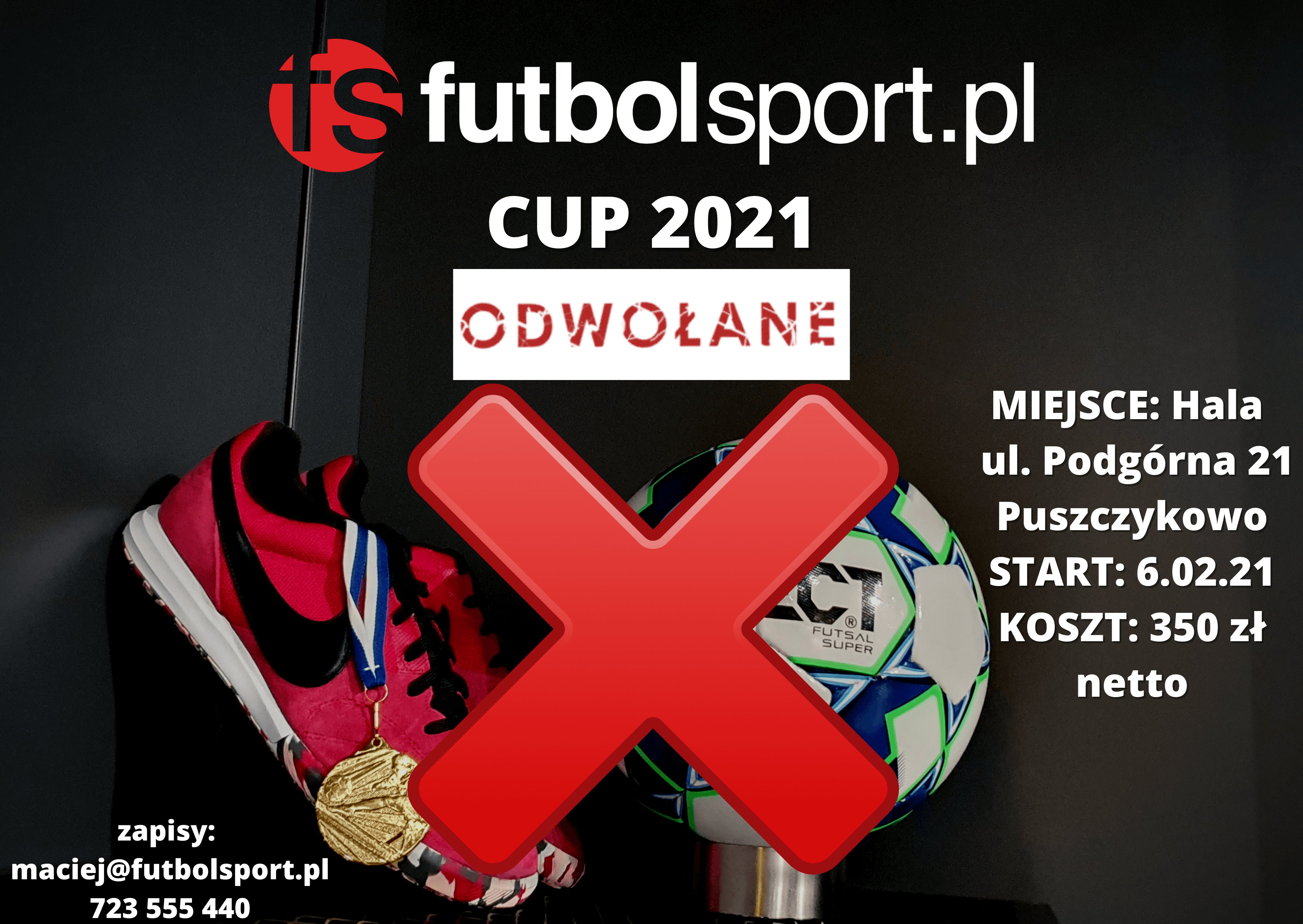 Turniej futbolsport.pl CUP 2021 - odwołany